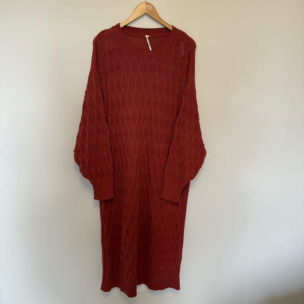 FREE PEOPLE NICOLE TERRACOTTA DRESS - Picture 2 of 7